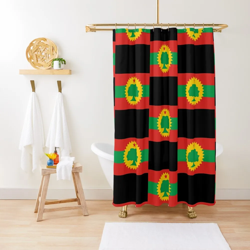 

Oromo Flag Ethiopia Shower Curtain Shower Bath Modern Bathroom Accessories Shower Bathroom Curtain