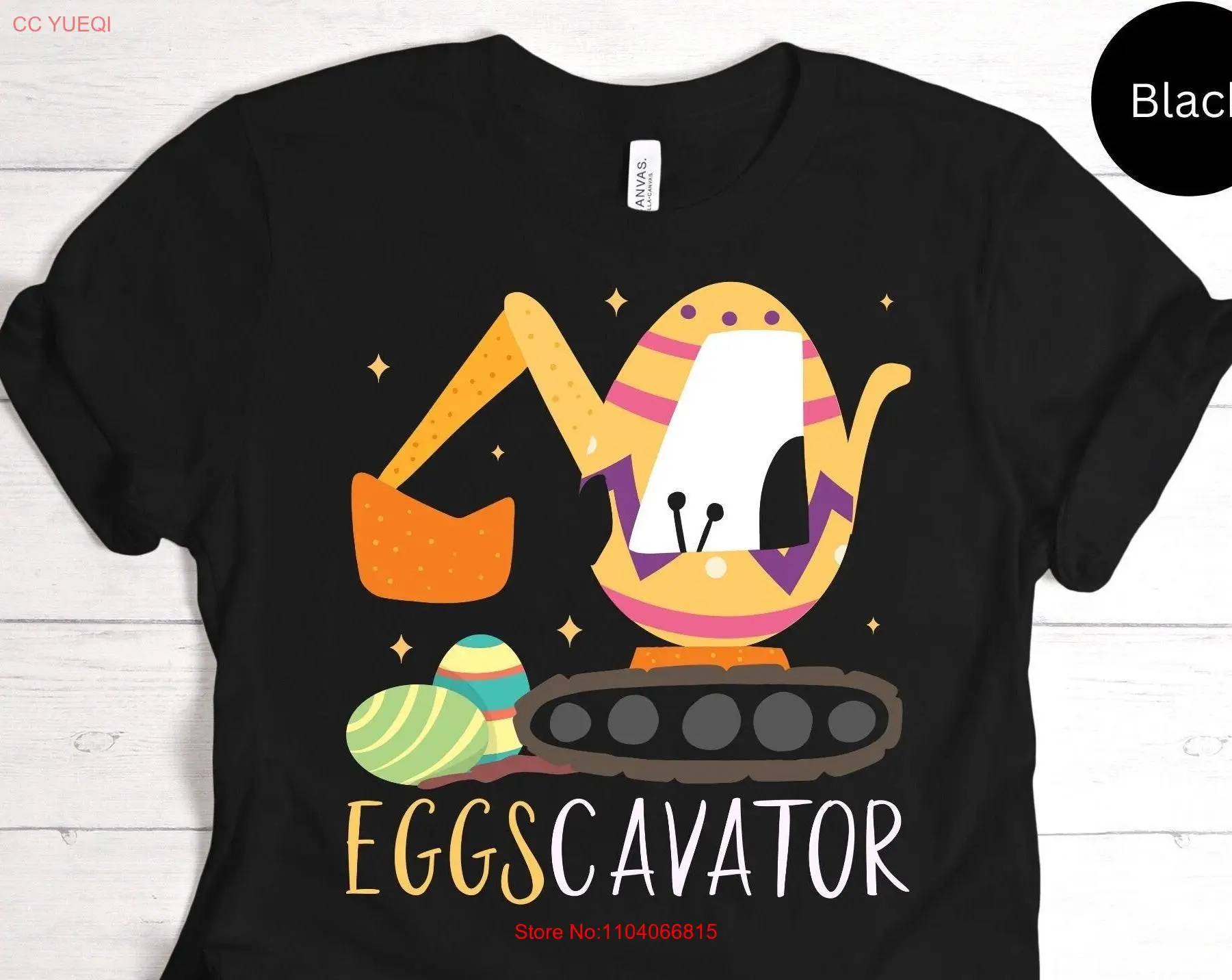 Eggscavator Easter Eggs Bunny Egg Hunting Decorating Dyeing Crafting Painting Holiday Season Ideas SweaT T Shirt