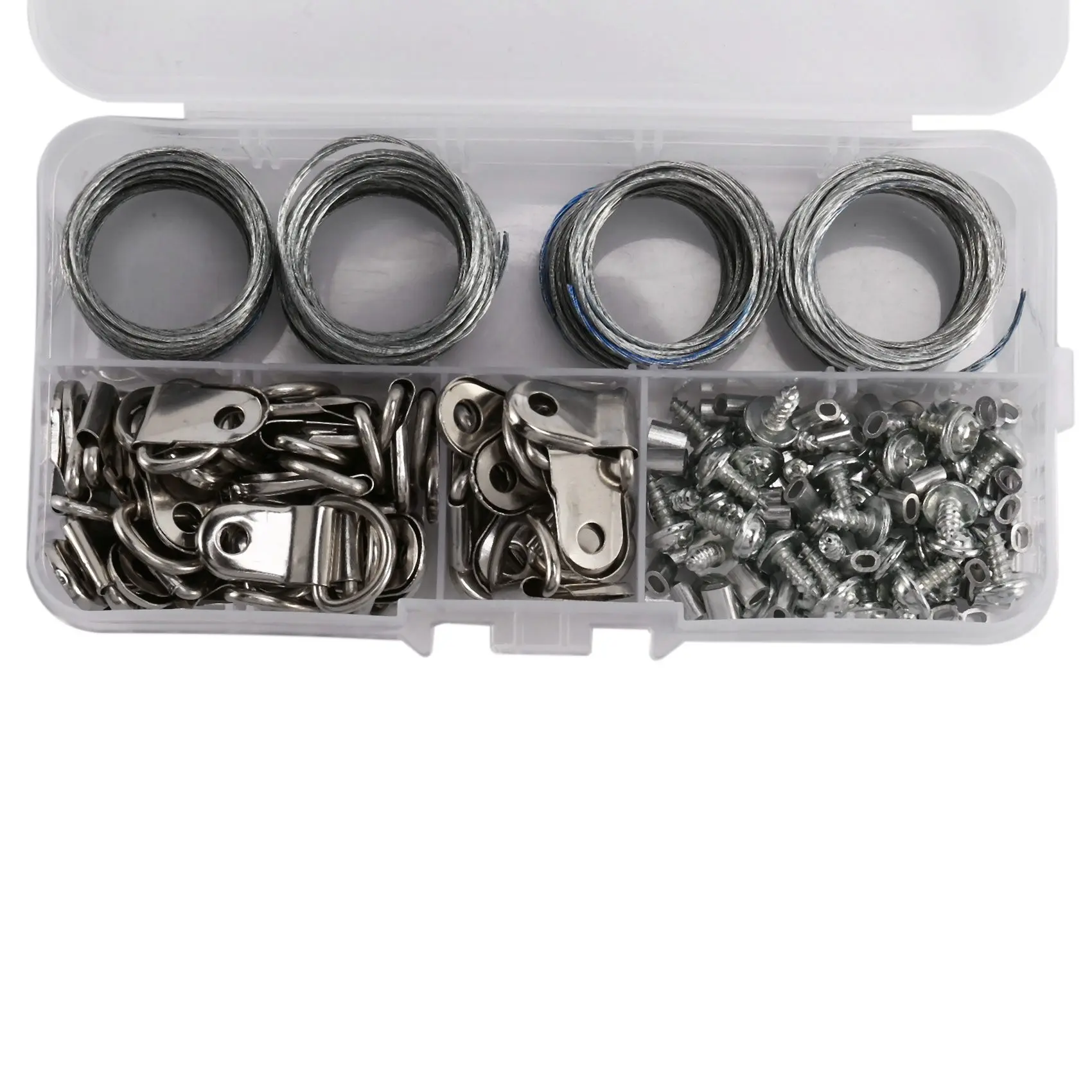Special Offer~124Pcs Picture Hanging Wire Kit,Photo Frame Hanging Kit,Picture Hanging Kit With Nails For Wall Mounting