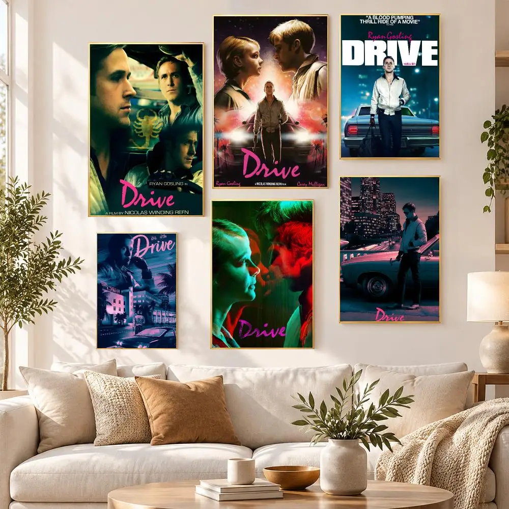 Film Series Movie Drama Story Drive Poster PP Self Adhesive Wall Decor Aesthetic Bedroom Gaming Room Home Holiday Gift