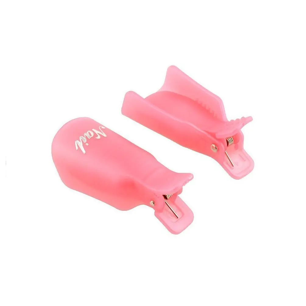 10 قطعة مسمار الفن البلاستيك نقع قبالة غطاء كليب UV جل ديجريسر مزيل طلاء الأظافر التفاف reuse able البولندية نقع قبالة غطاء كليب مانيكير أدوات #5