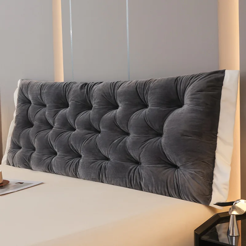 

Long Reading Rectangular Headboard Pillow College Dorm Bed Bolster Pillow Backrest Support Cushion for Sitting in Bed Washable