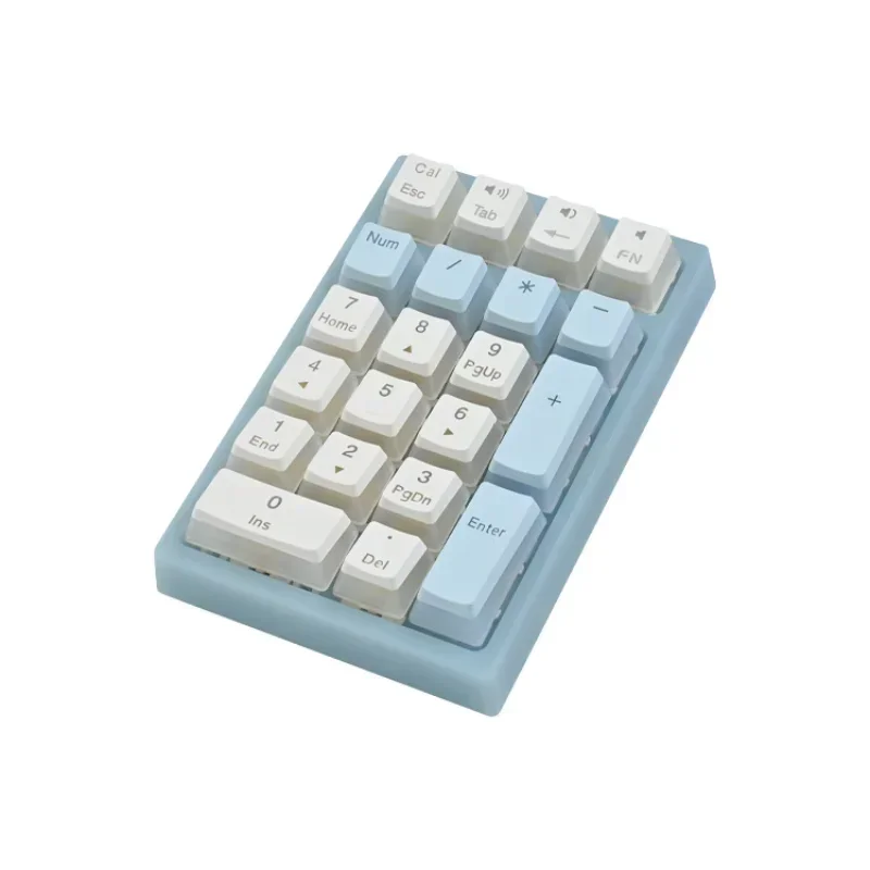Wired RGB numeric keyboard, accounting and finance portable TYPE-C interface small mechanical keyboard