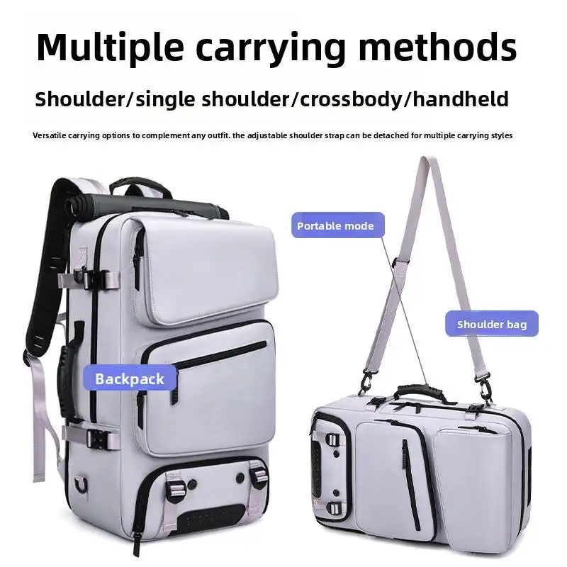 Woman Travel Backpack,waterproof 16 Inch Business Laptop Backpack With Shoe Bag Hidden USB Charging Port Hiking Camping Backpack