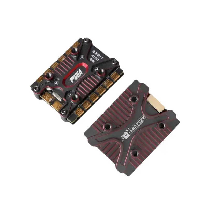 T-Motor F66A 20x20 มม.4in1 ESC 66A BLHeli32 3-6S สำหรับโดรนแข่งเอฟพีวี,ดีช็อต 1200 32 บิตกันน้ำ,การออกแบบที่กะทัดรัดเป็นพิเศษ