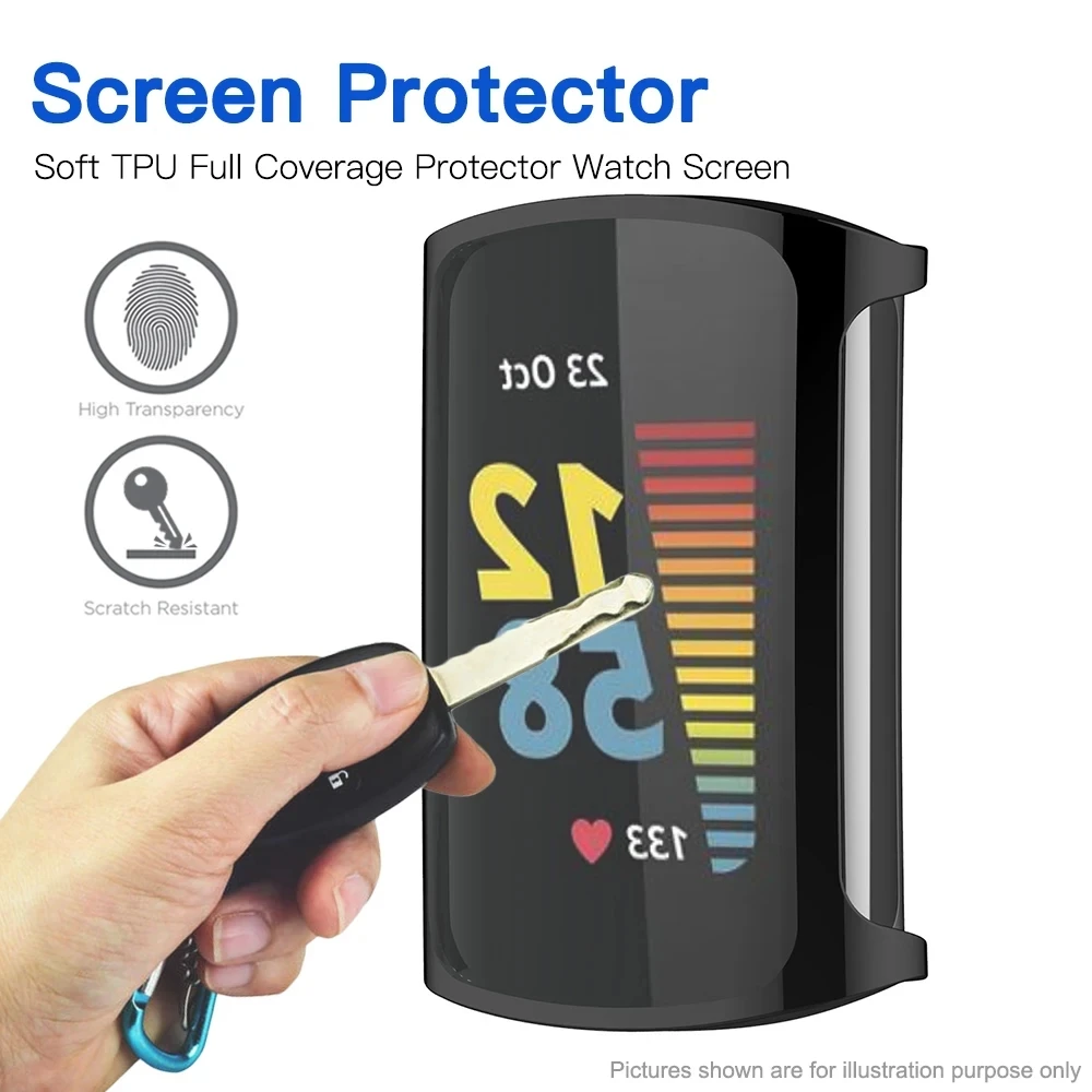 واقي شاشة لهاتف Fitbit Charge 6، غطاء حماية من مادة TPU لملحقات حافظات حماية Fitbit Charge 5 Charge6 #6