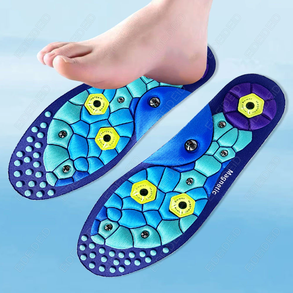 

1-2 Pairs Anti-fatigue Health Insoles Arch Support Orthopedic Insole High-end Acupressure Foot Insoles for Men Women EID