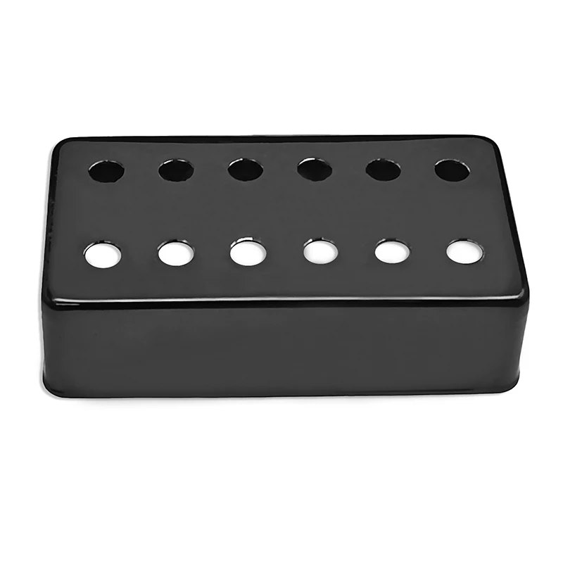 5Pcs Two Line/12 Hole Brass 70*39mm Pickup Covers /Lid/Shell/Top for Electric Guitar Metal Humbucker Covers 50/52MM Black/Chrome