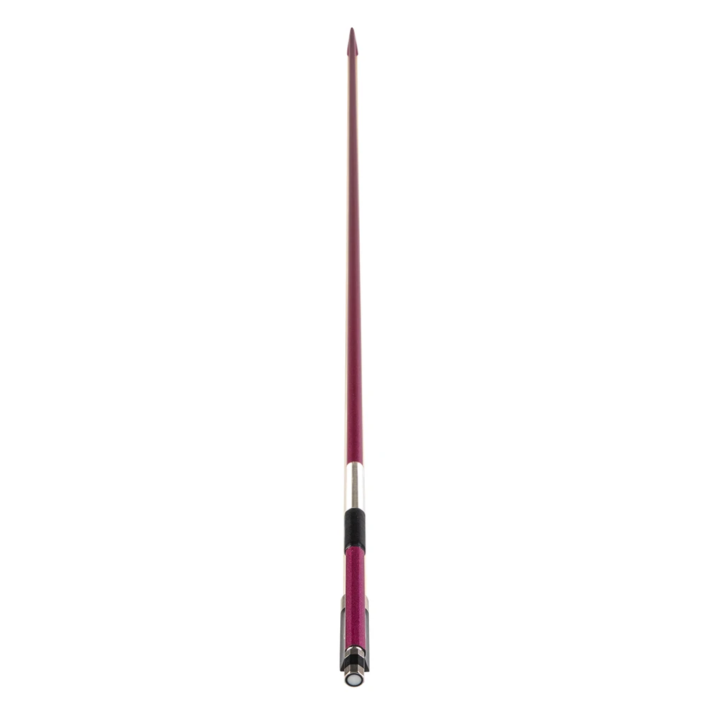 Pink Color Carbon Fiber Violin Bow For Full Size 4/4 Violin Fiddle Student Violins Parts Accessories