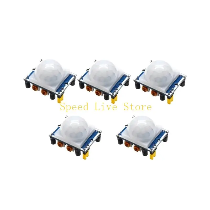547C 5 Pieces Low Power Consumption PIR Motion Detector Modules SR501 Modules for & Raspberry