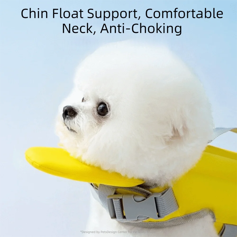 Adjustable Dog Life Jacket Waterproof High Flotation Dog Surfing Clothes Breathable Hand Carried Dog Lifesavers Swimsuits view 5