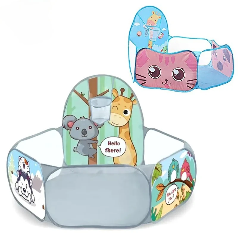 

1,2 м шестигранный складной детский манеж, домашний детский защитный забор, милая детская игровая площадка, детский забор с кошиком-обручем