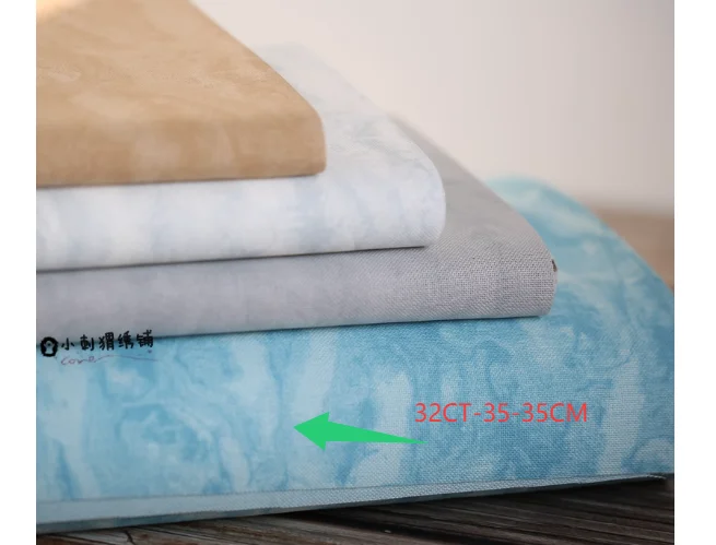 

Imported ZW cross stitch fabric from Germany, colorful cotton fabric, 32CT cross stitch fabric, embroidered fabric in 4 colors