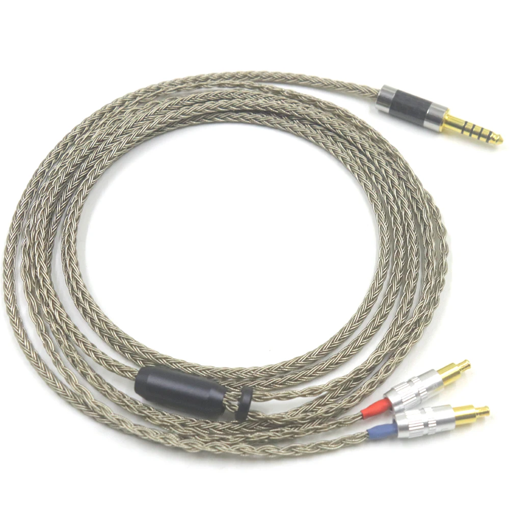 مسدس هالداني-رمادي 16 النوى الفضة مطلي الجرافين سماعة ترقية استبدال كابل ل ATH-ap2000ti ADX5000 WP900 MSR7B 770H AP200