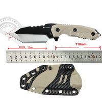 HX OUTDOORS DC53 Fulltang Survival Knife ,Hunt Camping Knives ,Straight Rescue Knives ,Fishing Tool  With Kydex Dropshipping