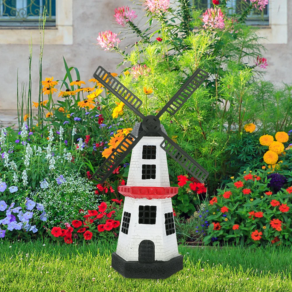 

3Sets Solar Windmill Accessories Rotating Dutch Windmill Blades Plastic Weather Resistant Garden Yard Landscape Decor