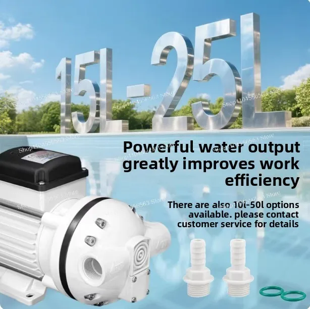 15L Electric Diaphragm Pump 220V Mini Corrosion-Resistant Plastic Circulation Pump for Hypochlorous Acid Dosing & Transfer
