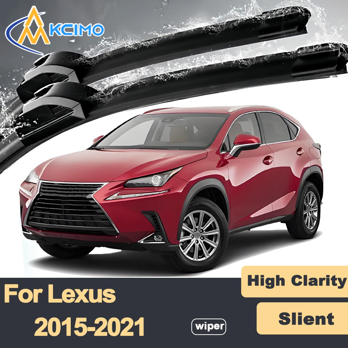 

Premium Rubber Durable Silent Windshield Wiper Blades 2pcs for Lexus NX AZ10 2015-2021 Front Wiper Blades Set
