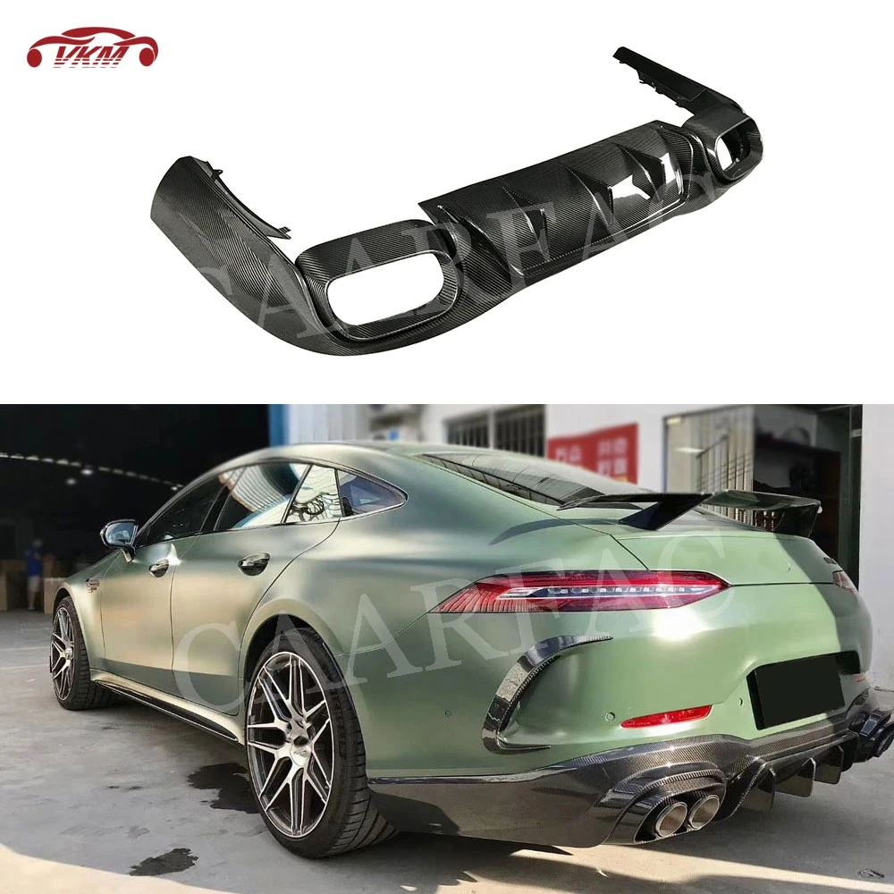 

Carbon Fiber Rear Bumper Lip Diffuser B Style Spoiler For Mercedes Benz AMG GT50 GT53 G43 2019-2023 FRP Rear Bumper Extension