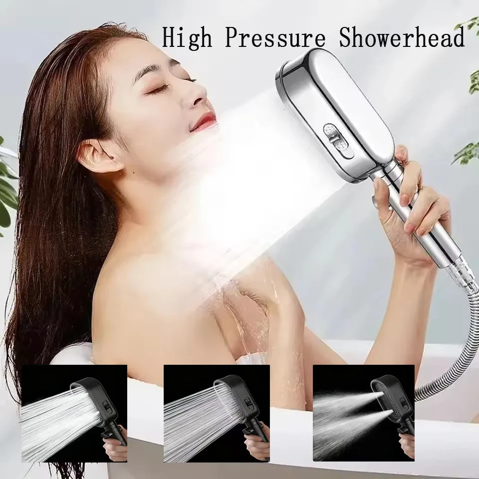 

Новый водосберегающий фильтр высокого давления, насадка для душа, 3 режима, ручная насадка для душа, набор аксессуаров для ванной комнаты с одной кнопкой