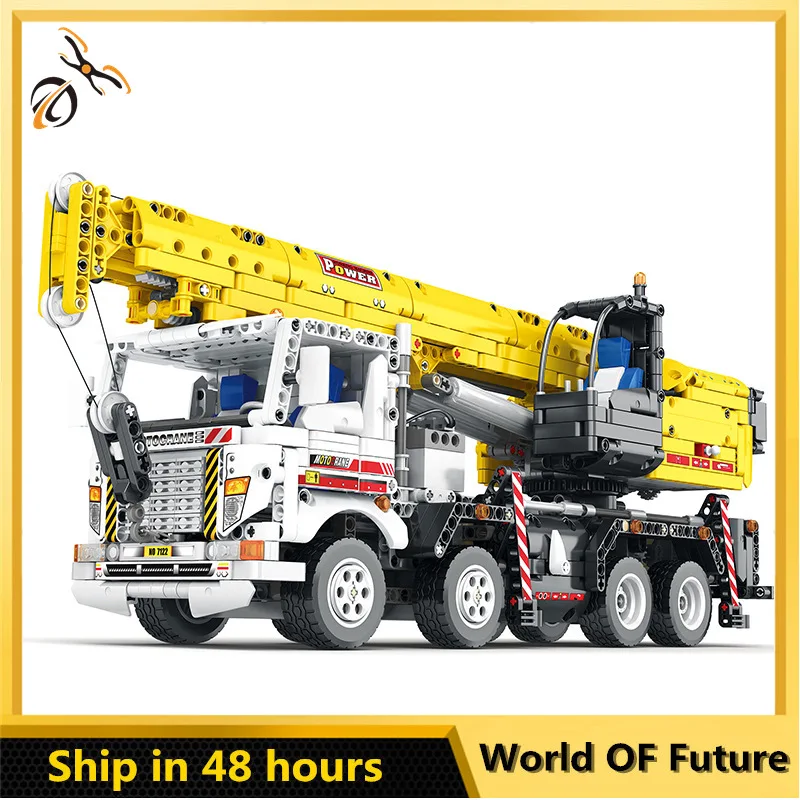 

Technical Car Crane APP Remote Control 13107 Moter Power Truck Bricks Motorized Mobile Crane Building Blocks Toys For Kids Gifts