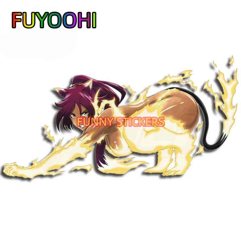 FUYOOHI Bleach Car Stickers Prostrate Anime Decal RV JDM VAN Trunk Windows Car Accessories Waterproof Decals