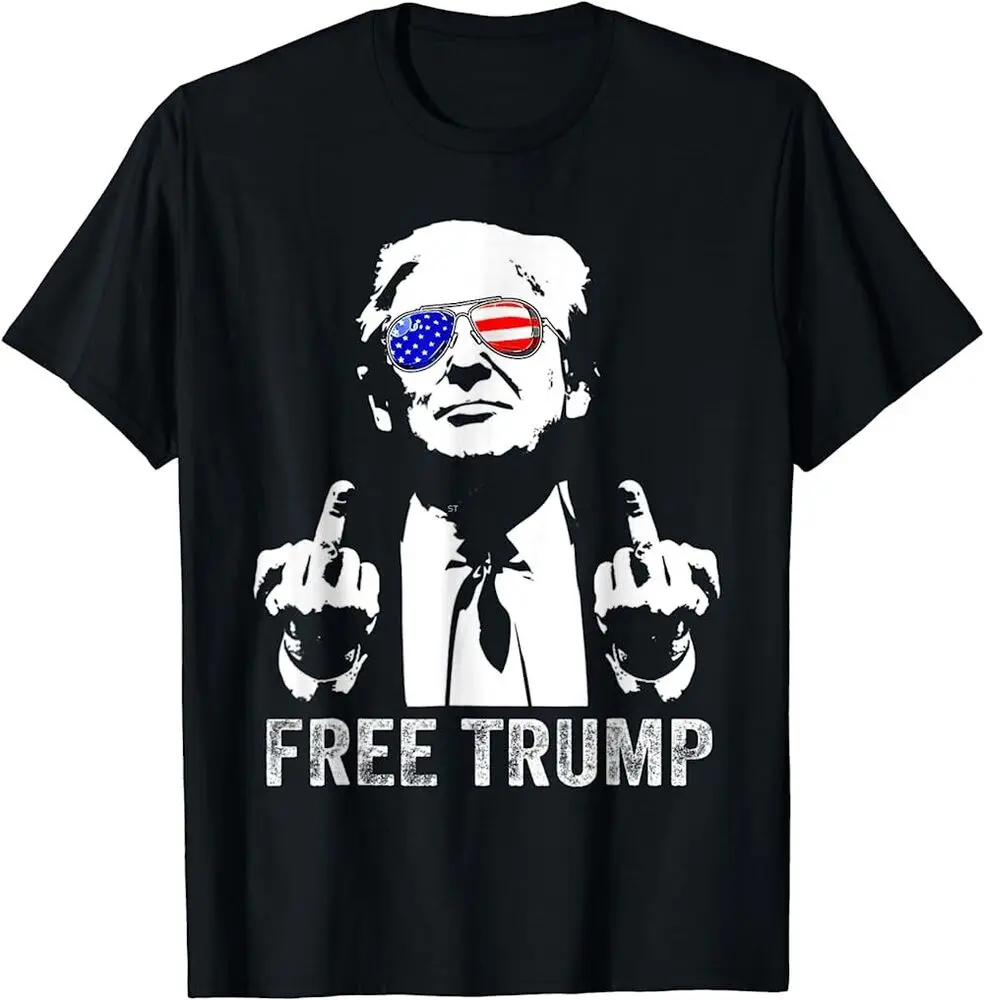 Funny Haters Gonna Hate Donald Trump Middle Finger T-Shirt Anime Graphic T-shirts Y2K Tops Unisex Summer Short Sleeve