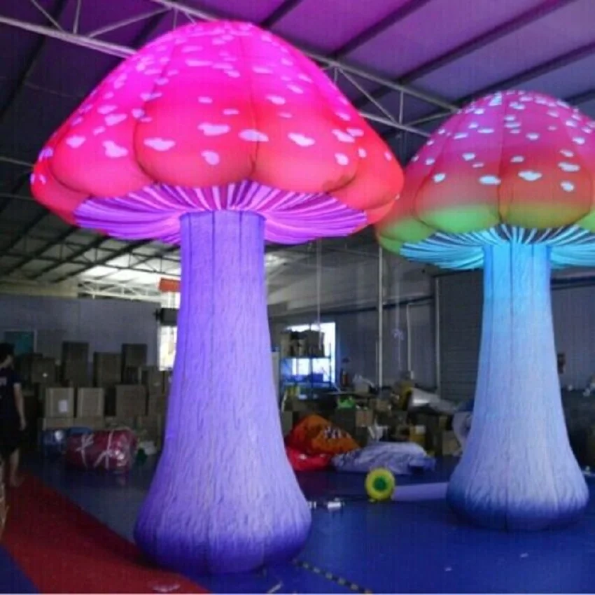 

Sex 3m Full Printing Colored Giant Inflatable Mushroom for Theme Park, Event, Party