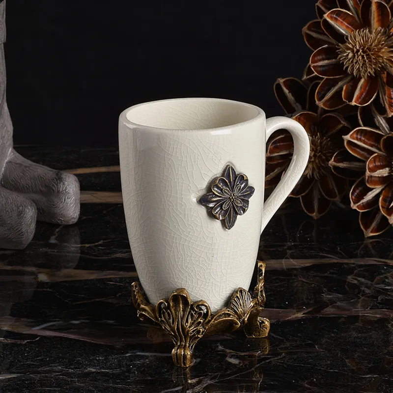 

European Style Ceramics Bathroom Five-piece Set Toiletries Toothbrush Holder Mouthwash Cup Soap Dish Lotion Bottle Tissue Box