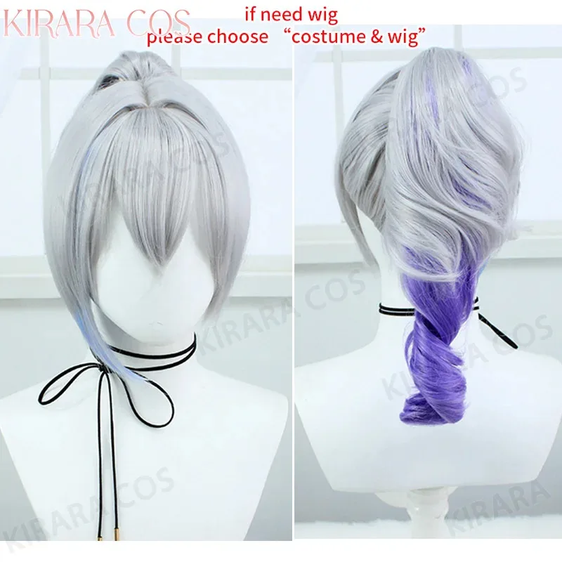 

New 2025 Star Rail Silver Wolf Costume Cosplay Wig Hair Women Shoes Boots for Game Full Set Outfits with Eyeglasse❤❤dd
