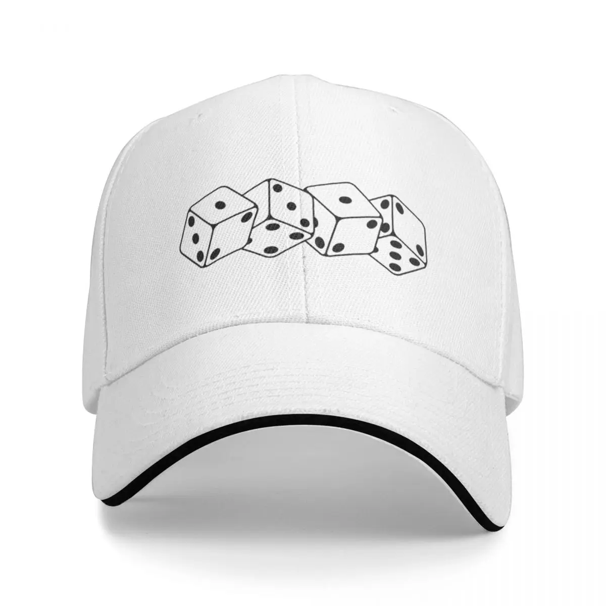 Pastel dice - ACAB / 1312 white and black Baseball Cap Hip Hop fishing hat Luxury Man Hat Baseball Men Women's