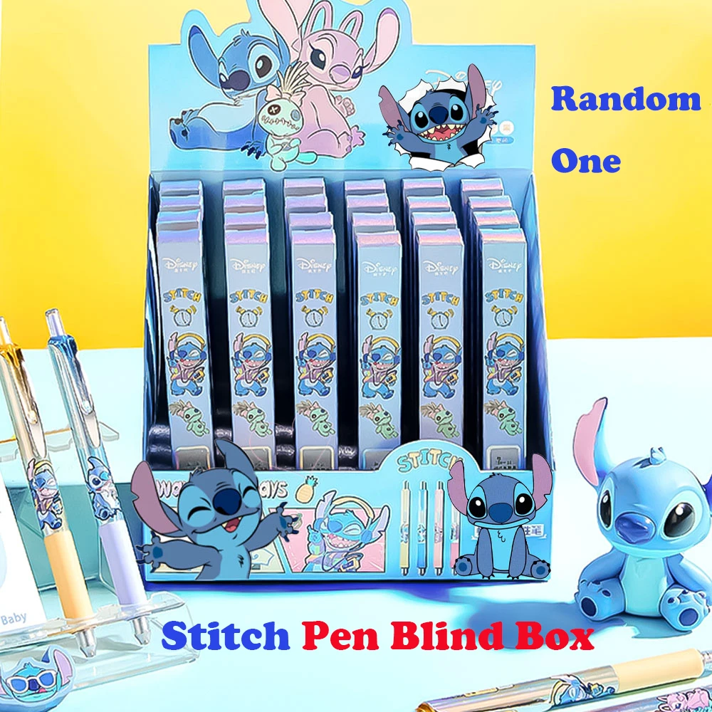 ปากกาเจลลายสติทช์ลิขสิทธิ์แท้จากดิสนีย์ 1 ชิ้น ปากกาสติทช์แบบกล่องสุ่ม ปากกาเจลแบบสุ่ม ของขวัญวันเกิด