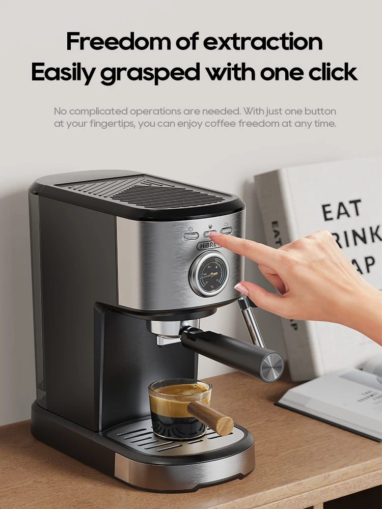 HiBREW エスプレッソコーヒーマシン カフェテラ セミオートマティック