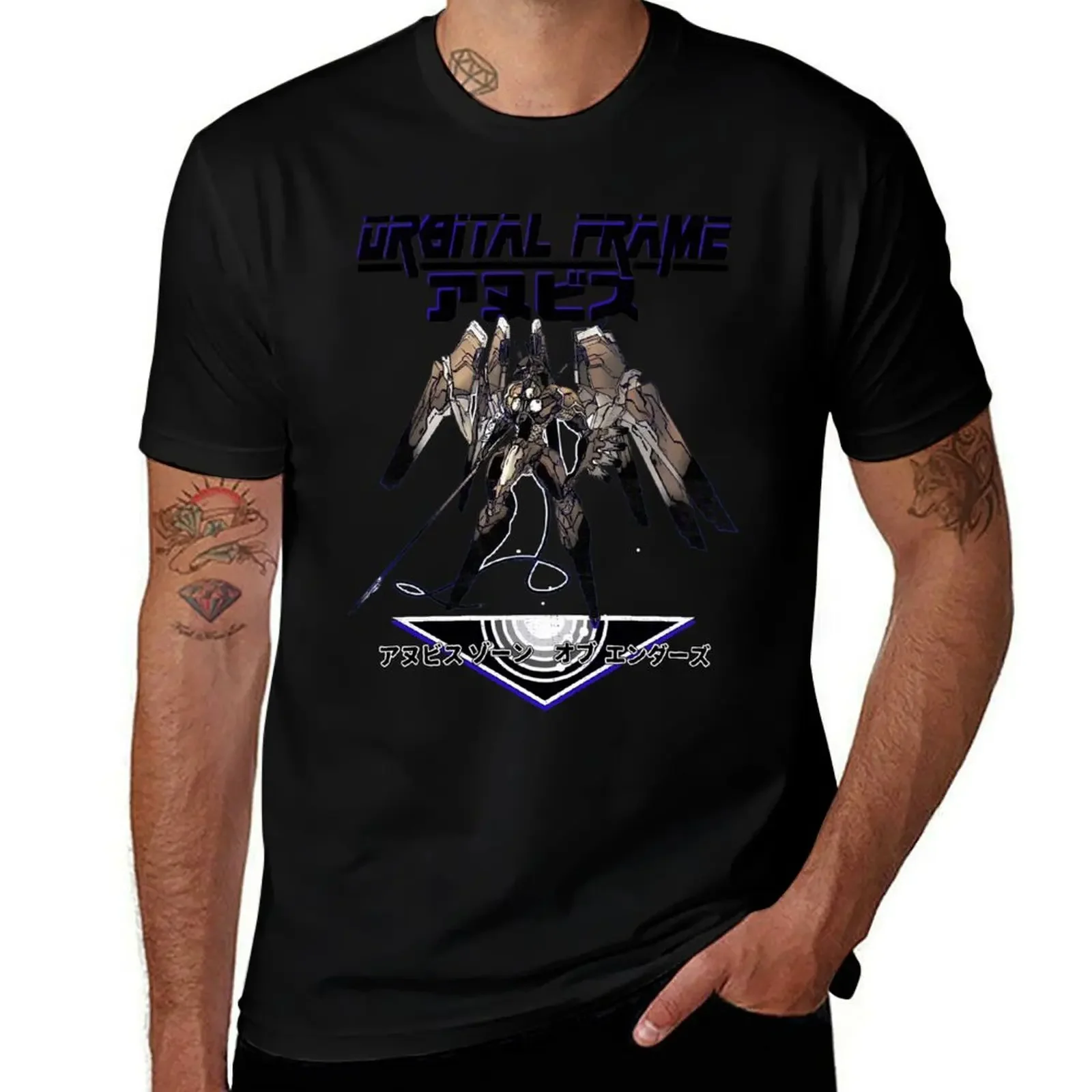 Orbital Frame Anubis T-Shirt plain oversized shirts graphic tee plus size clothes tee shirts for men