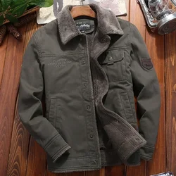 Cotton Jacket Winter Men’s Padded Jacket Male Fleece Lamb Wool Coat Man Corduroy Denim Velvet Casual Top Men Ropa De Hombre FCY