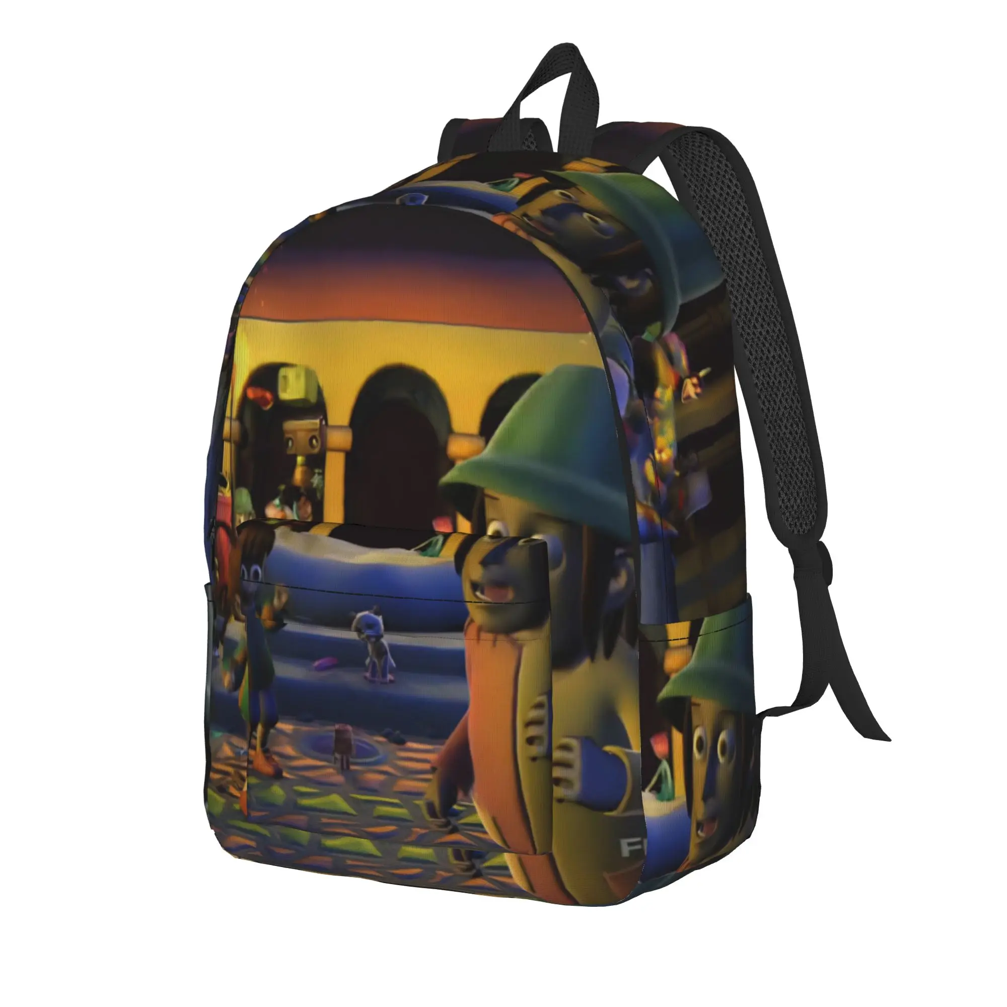 Mr.Stain on Junk Alley Fashion Backpack Gift Student Business  Daypack for Men Women College Canvas Bags