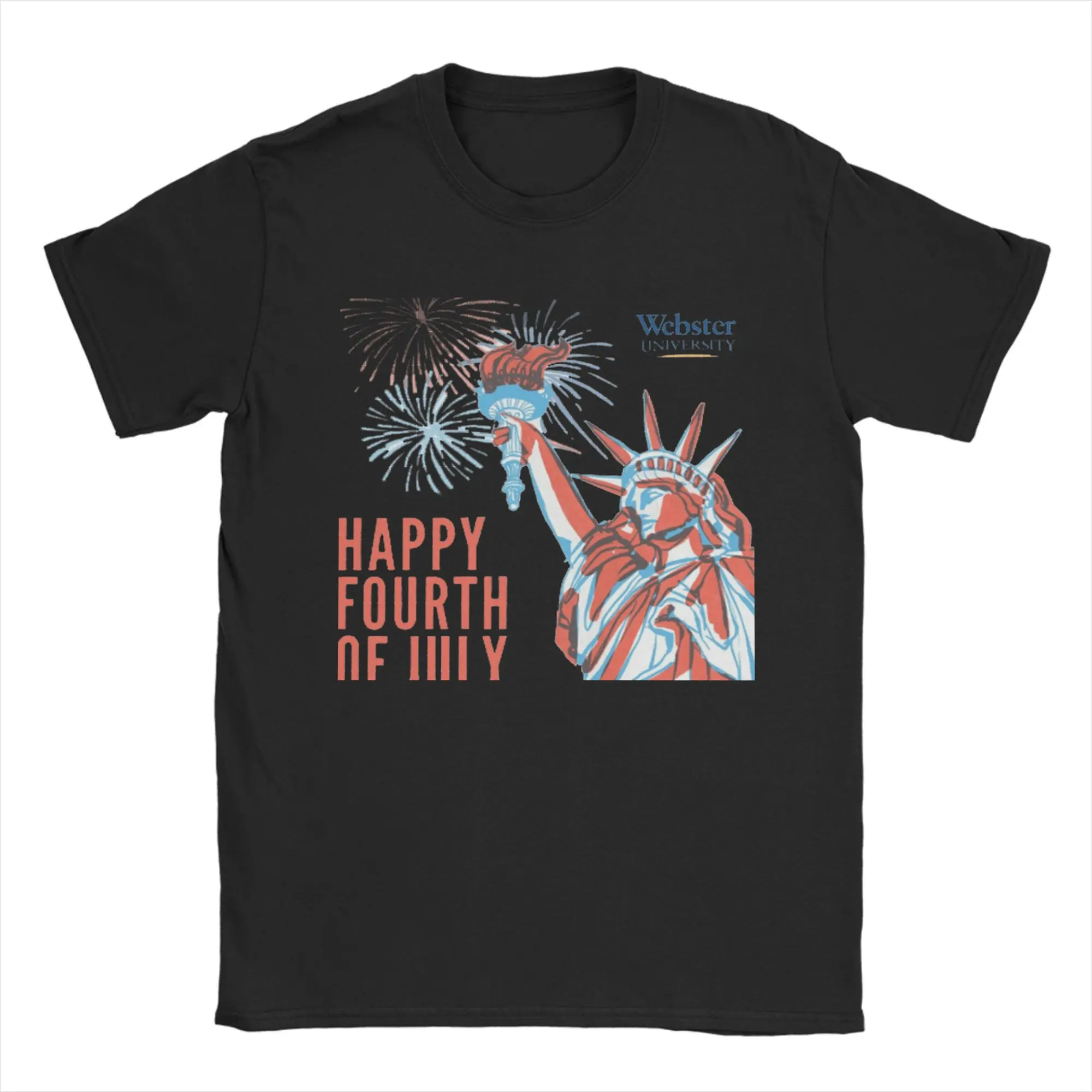 

Independence Day Cotton T-Shirt For Men Summer Streetwear T Shirts Crew Neck Harajuku Tee Shirt Plus Size Custom Logo Tops