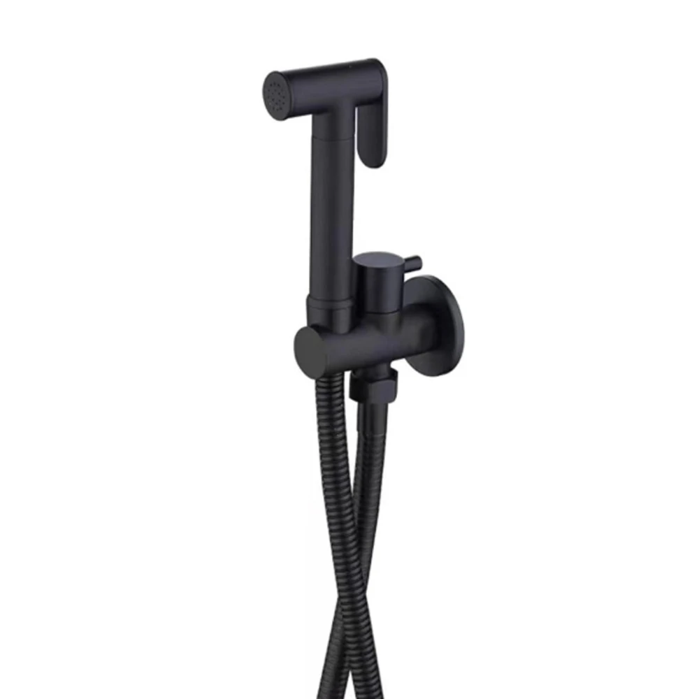 Toilet Bidet Spuitmond & Slang & Ondersteuningset Geborsteld Rosegoud Handdouche Bidetkraan Douchekop