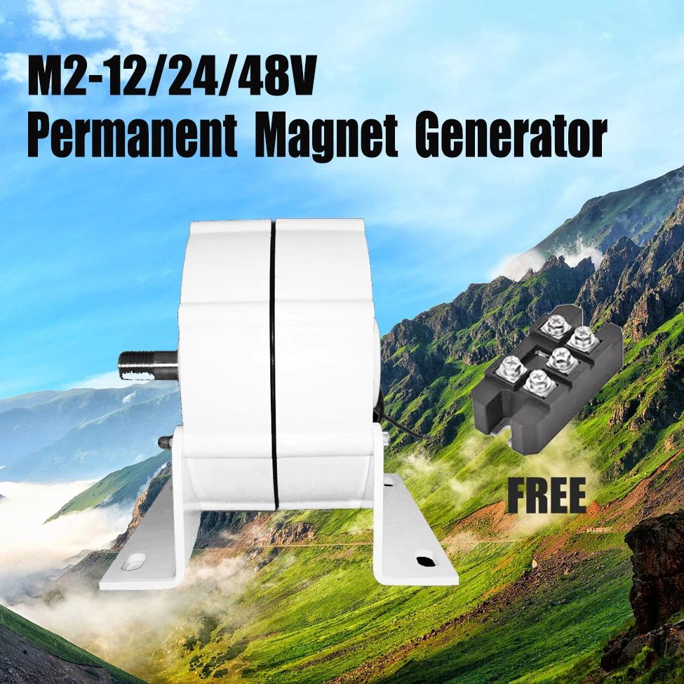 

PMG 10KW Permanent Magnet Generator 24V 48V12V Three-Phase Power Generators Low RPM For Windmill Water Turbine