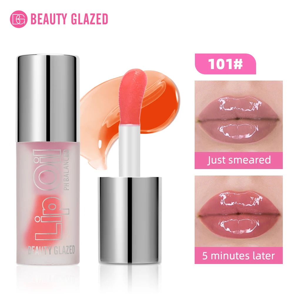 

Блеск для губ Beauty Glazed, меняющий цвет при температуре, увлажняющая стойкая жидкая помада, блеск для губ, макияж для женщин