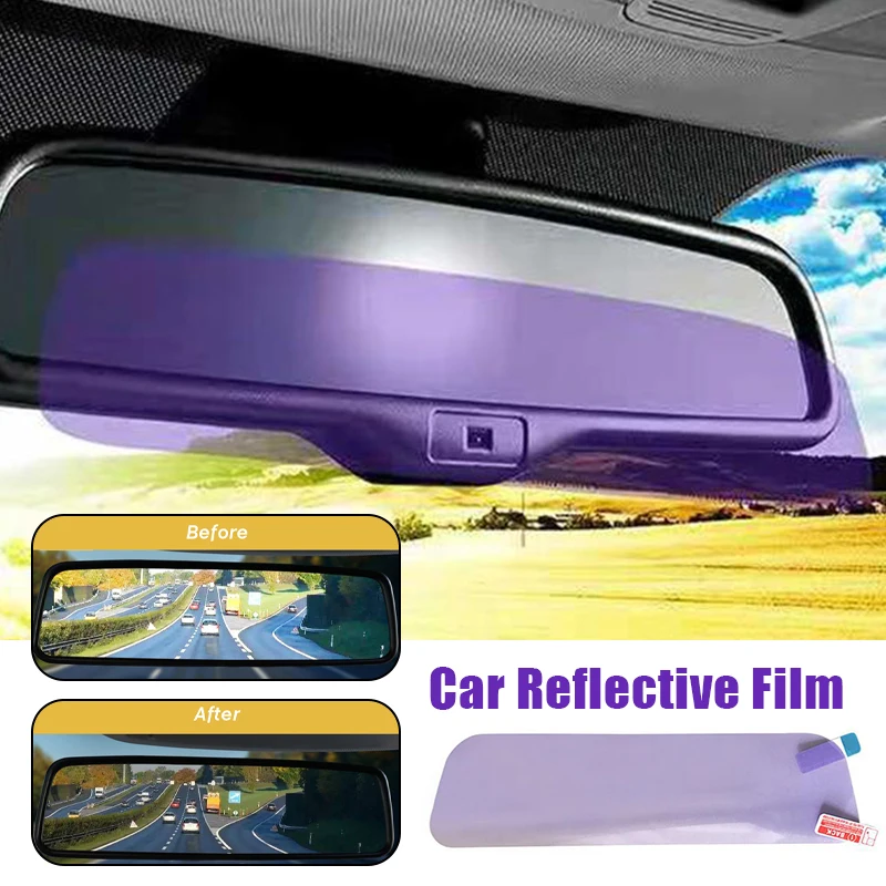 Wewnętrzne lusterko wsteczne samochodu Folia przeciwodblaskowa Folie przeciwdeszczowe Widok z tyłu Nano Naklejka ochronna Auto Styling Parts