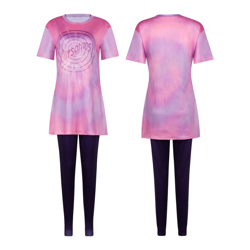 

Аниме Daydream Adventure Stevie Косплей Костюм Фиолетовый Розовый Градиент Спортивный Костюм Хэллоуин Косплей Костюм для Женщин Девочек