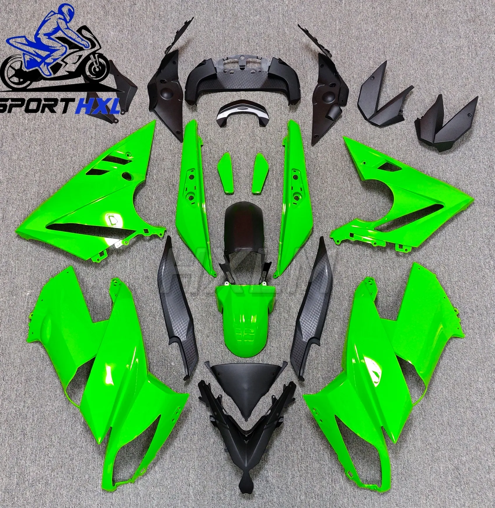 Racing Motor Carbon Full Body Kits for ER6F 09-11 Blue Fairing for Kawasaki ER6F 2010 Fairings and 2011new
