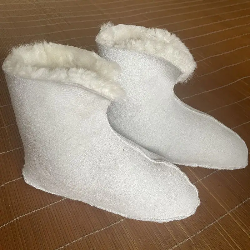 Sheepskin Socks Fur Integrated Cold Warm Wool Socks Home Floor Men Women Cold Storage Sheepskin Long Socks Harajuku New