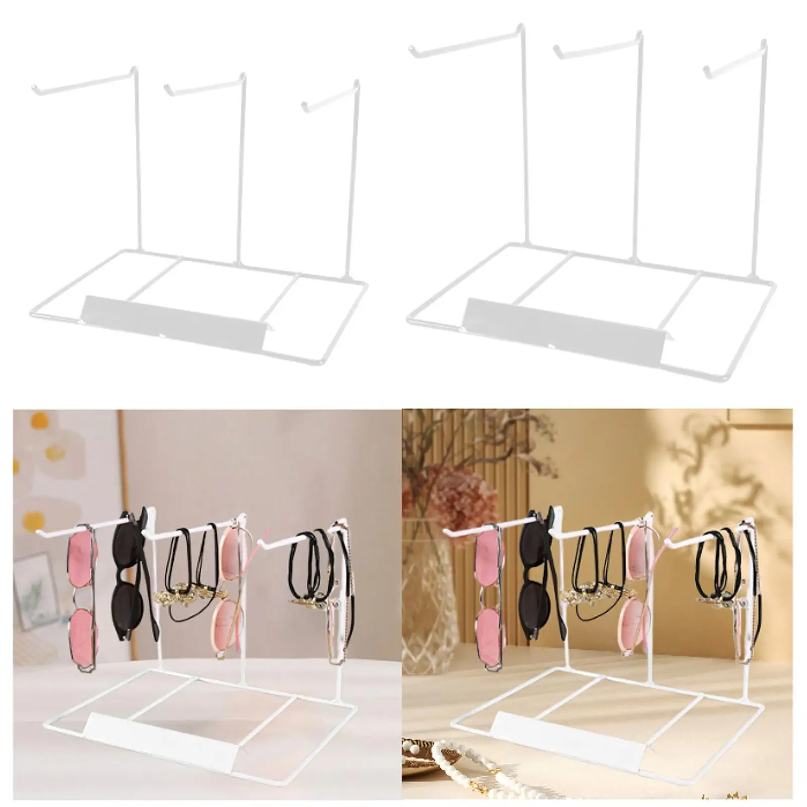 Supporto per organizzatore di gioielli Supporto decorativo per gioielli di moda in metallo da tavolo per bigiotteria con ciondolo, portachiavi, collana, gingillo