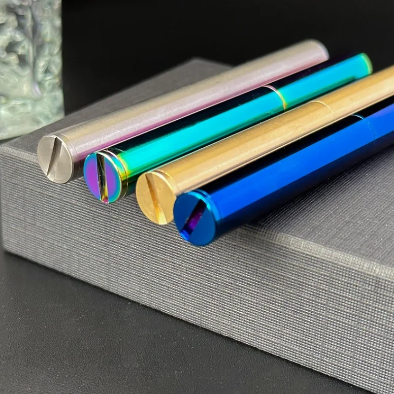 2024 New Brass Kerosene Nunchakus Lighters Windproof Mini Retro Grinding Wheel Ignition Flint Free Fire Men Smoking Toy Gift