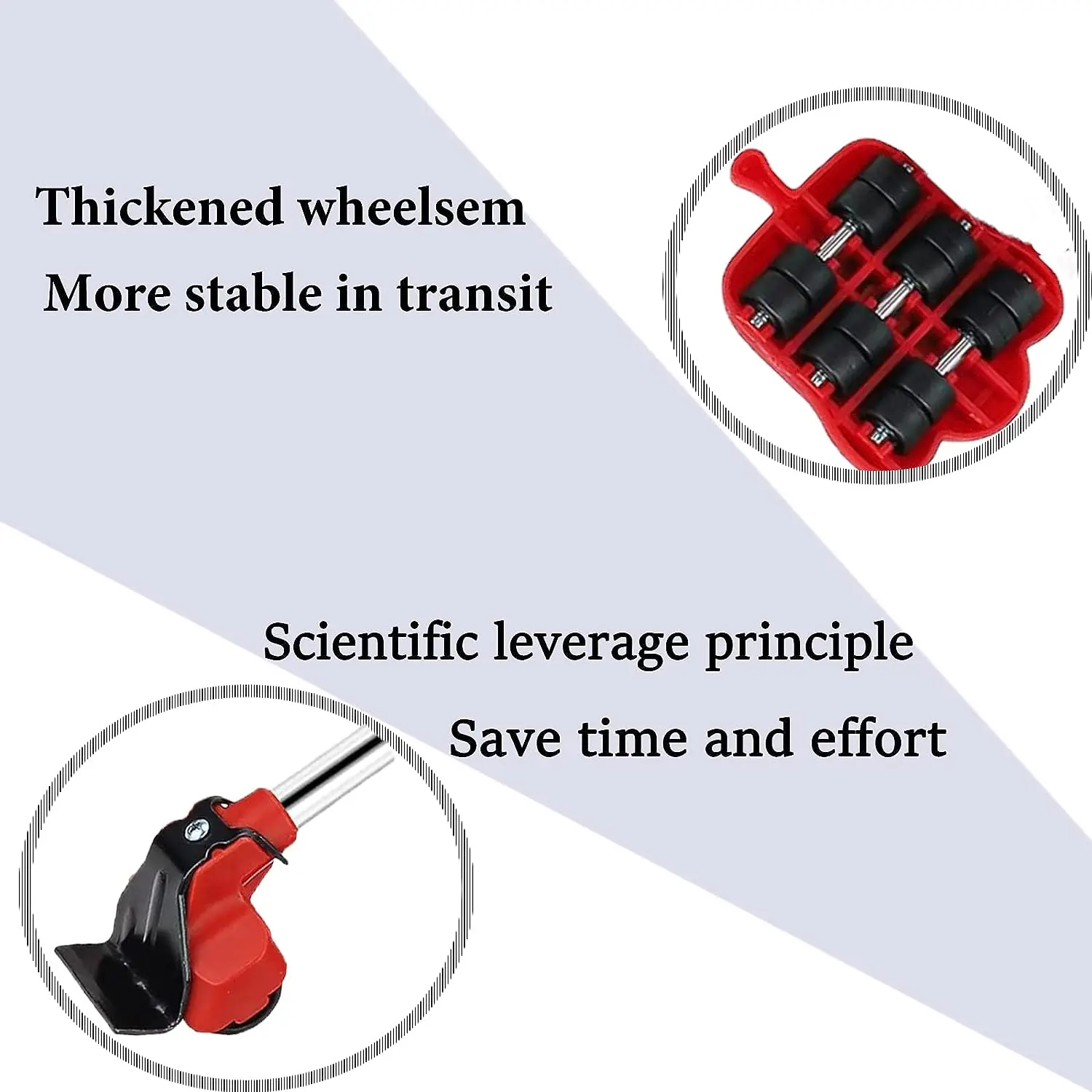 Imagem -04 - Heavy Duty Furniture Lifter Tool Slides e Appliance Rollers Mover Facilmente Sofás e Frigoríficos Mobility Tool 13 Pcs