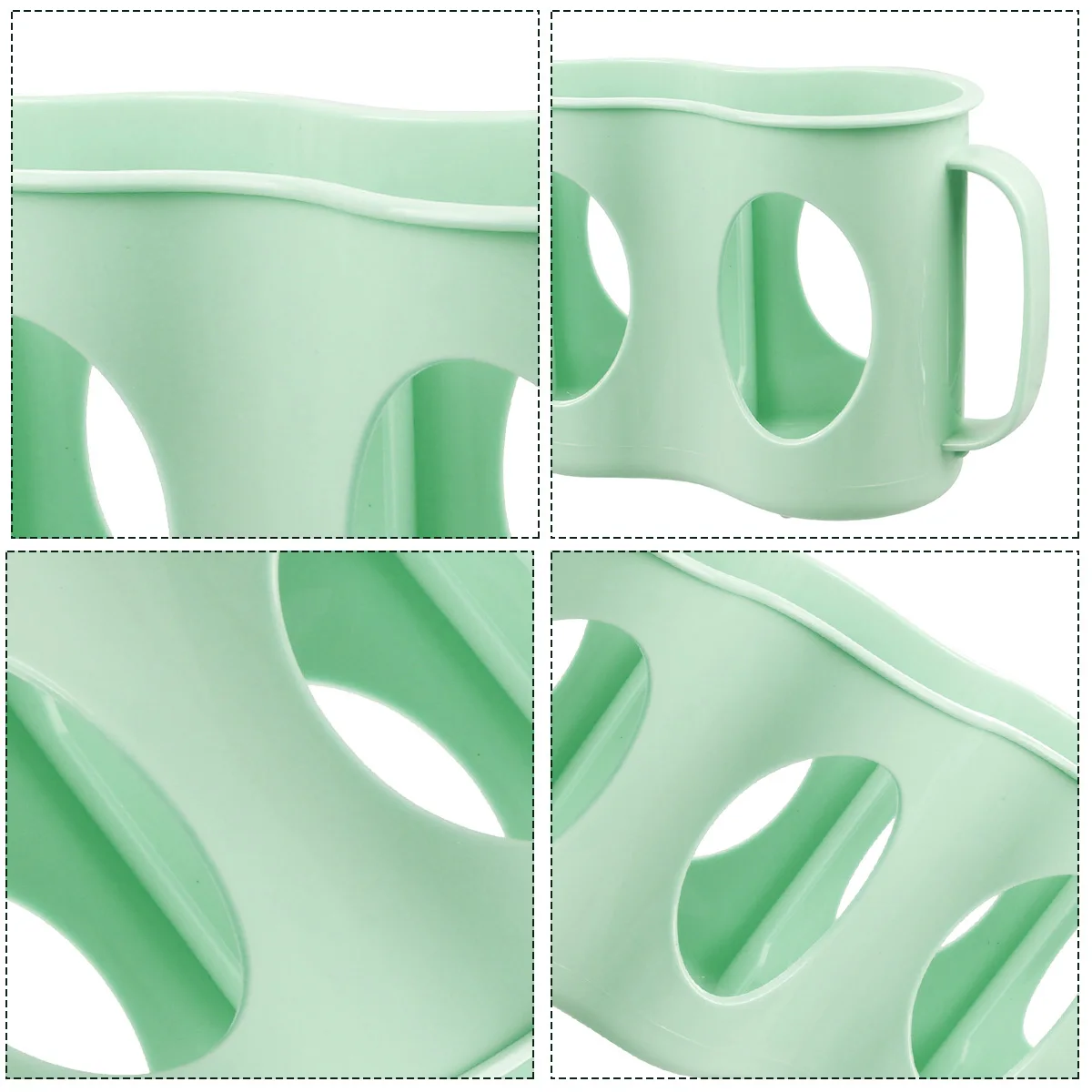 

2pcs Hand Pull Type Beverage Can Organizer 4 Section Refrigerator Storage Box Plastic Bottle Holder Seasoning Organizer Space