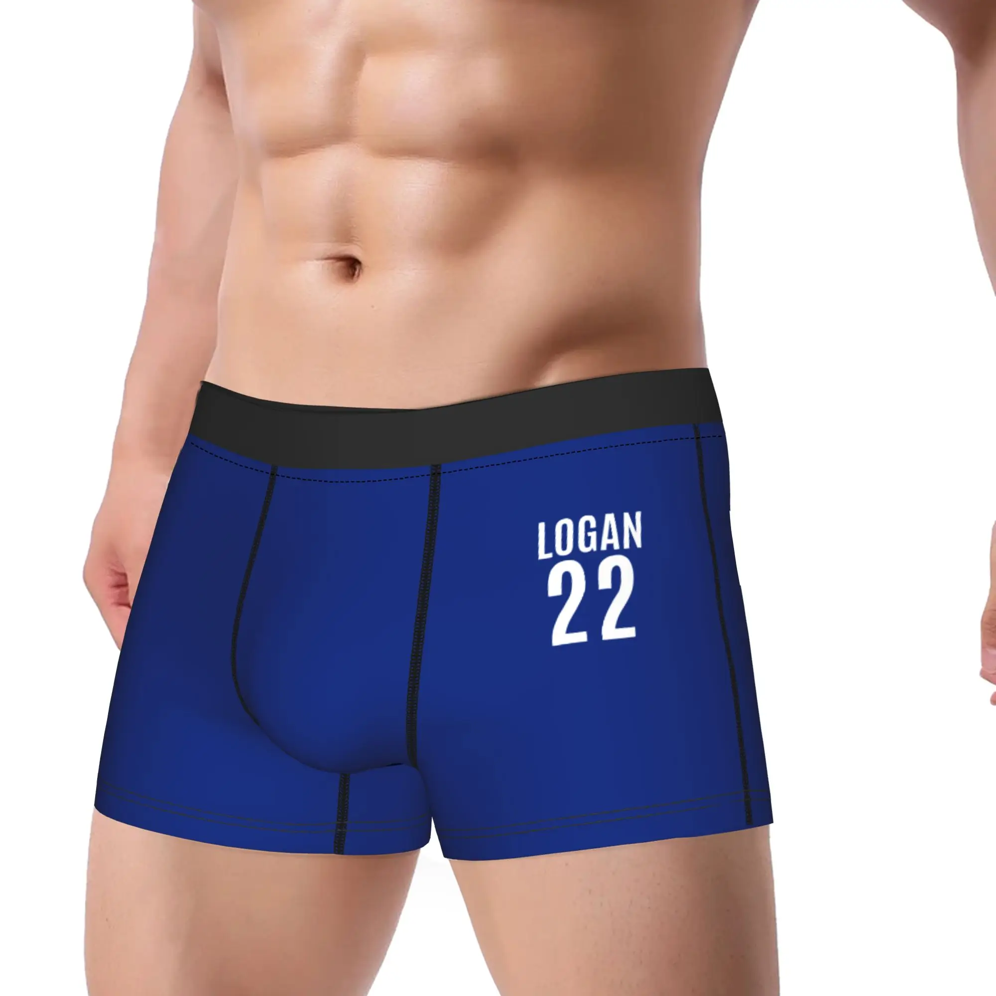 Men's Off Campus Logan Boxer Briefs Shorts Panties Breathable Underwear Number 22 Male Humor Plus Size Underpants