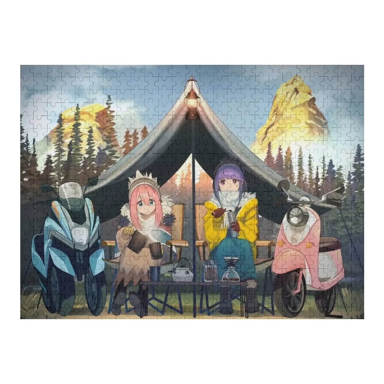

Laid Back Camp Chill Чай и кофе Shima Rin X Nadeshiko - Yuru Camp Пазл для детей Персонализированные подарки Пазл